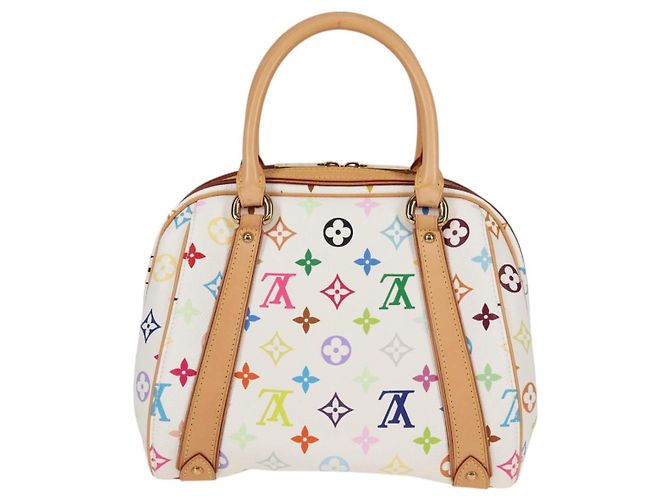 LOUIS VUITTON Handtasche Priscilla Monogramm Multicolor Weiß M40096 Auth 127133SAV - Ansicht 2