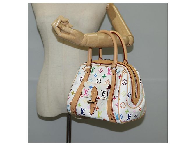 LOUIS VUITTON Handtasche Priscilla Monogramm Multicolor Weiß M40096 Auth 127133SAV - Ansicht 26