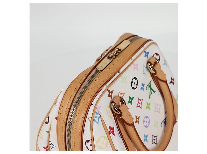 LOUIS VUITTON Handtasche Priscilla Monogramm Multicolor Weiß M40096 Auth 127133SAV - Ansicht 6