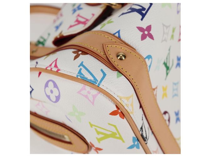 LOUIS VUITTON Handtasche Priscilla Monogramm Multicolor Weiß M40096 Auth 127133SAV - Ansicht 9