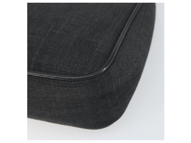 PRADA Sports Accessory Pouch Canvas Gray Auth gh1644 Brown - view 10