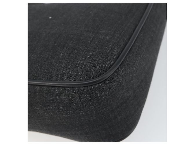 PRADA Sports Accessory Pouch Canvas Gray Auth gh1644 Brown - view 12