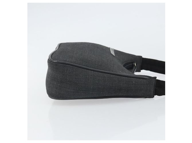 PRADA Sports Accessory Pouch Canvas Gray Auth gh1644 Brown - view 4