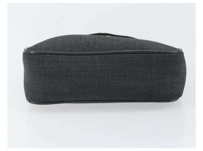 PRADA Sports Accessory Pouch Canvas Gray Auth gh1644 Brown - view 9