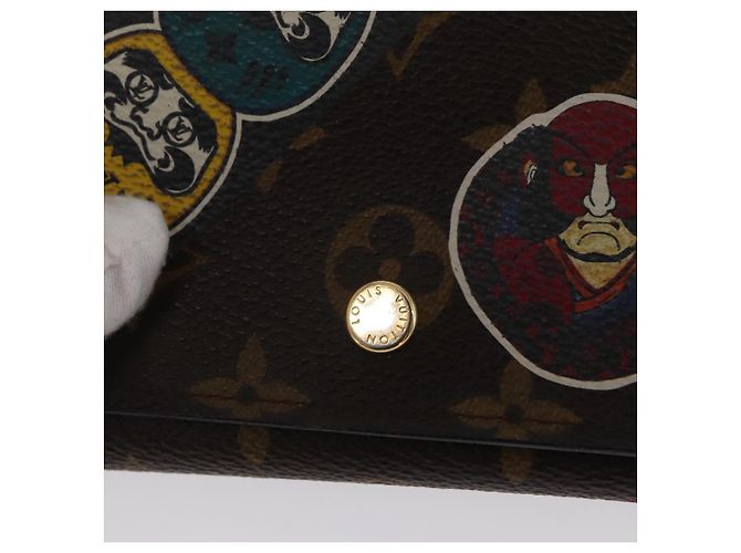 LOUIS VUITTON Portafoglio Victorine Monogram Kabuki M67253 Auth hk3432 Monogramma - vista 12