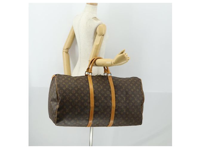 LOUIS VUITTON Borsa Boston Monogram Keepall 60 M41422 LV Auth ep13028 Monogramma - vista 21