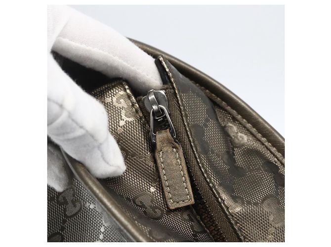 Borsa tote GG Implementation Gucci Oro 211137 Auth 170316 D'oro - vista 14