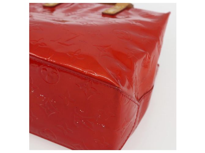 LOUIS VUITTON Monogram Vernis Reade PM Borsa a Mano Rossa M91088 LV Auth ka2020 Rosso - vista 10
