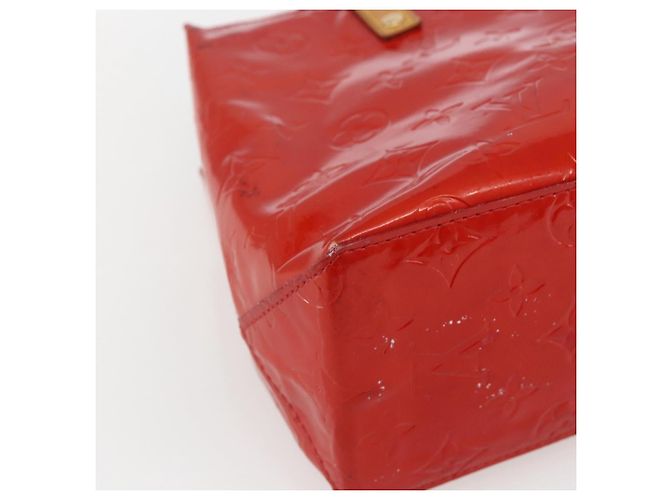 LOUIS VUITTON Monogram Vernis Reade PM Borsa a Mano Rossa M91088 LV Auth ka2020 Rosso - vista 11