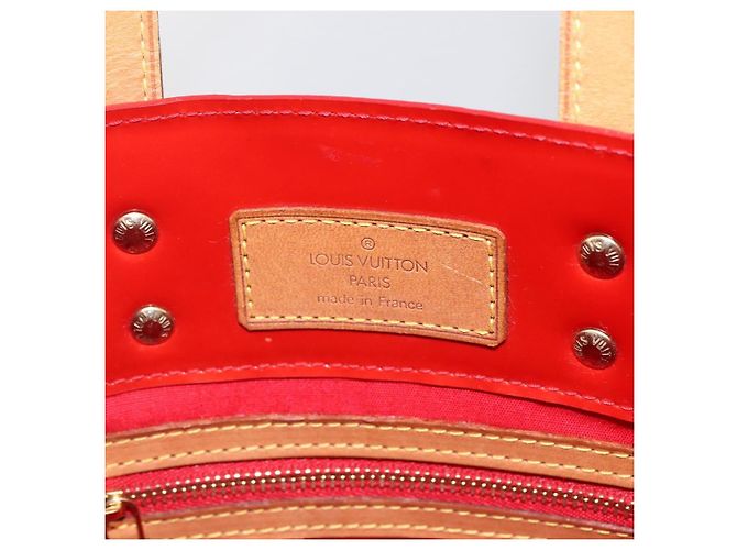 LOUIS VUITTON Monogram Vernis Reade PM Borsa a Mano Rossa M91088 LV Auth ka2020 Rosso - vista 14