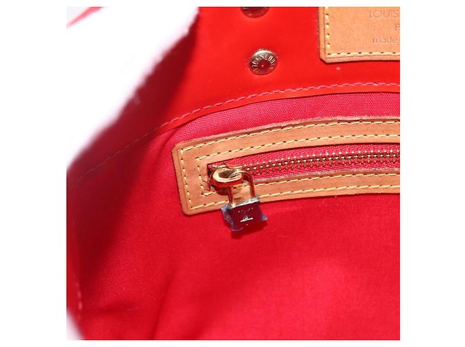 LOUIS VUITTON Monogram Vernis Reade PM Borsa a Mano Rossa M91088 LV Auth ka2020 Rosso - vista 15