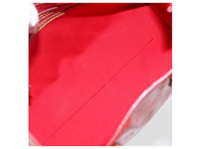 LOUIS VUITTON Monogram Vernis Reade PM Borsa a Mano Rossa M91088 LV Auth ka2020 Rosso - vista 16