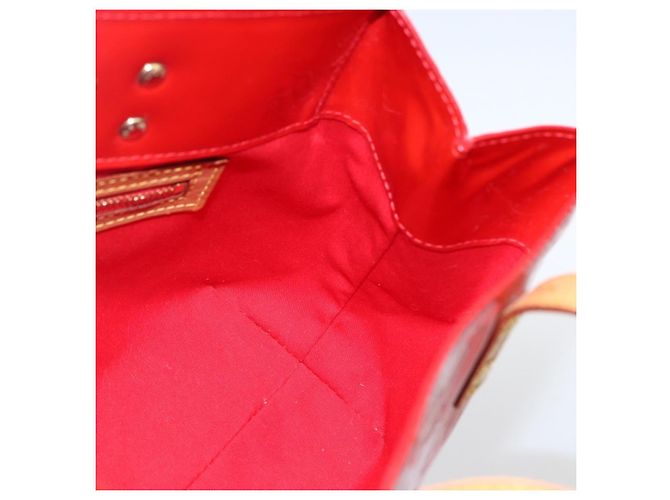LOUIS VUITTON Monogram Vernis Reade PM Borsa a Mano Rossa M91088 LV Auth ka2020 Rosso - vista 17
