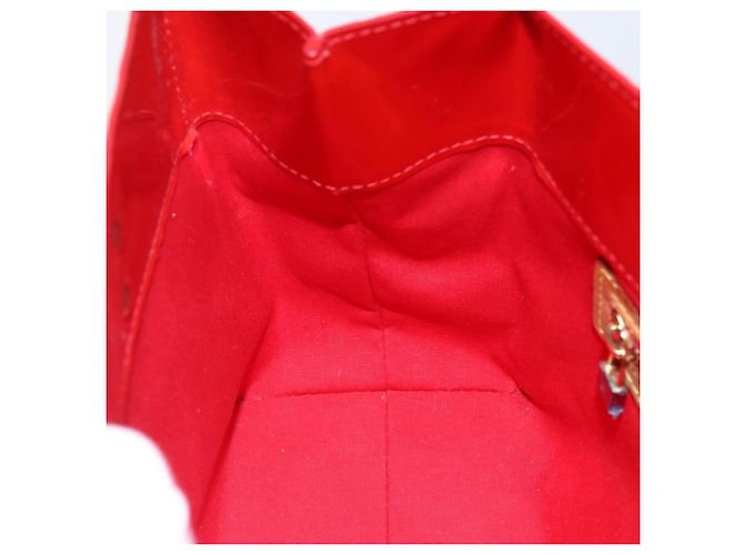 LOUIS VUITTON Monogram Vernis Reade PM Borsa a Mano Rossa M91088 LV Auth ka2020 Rosso - vista 18