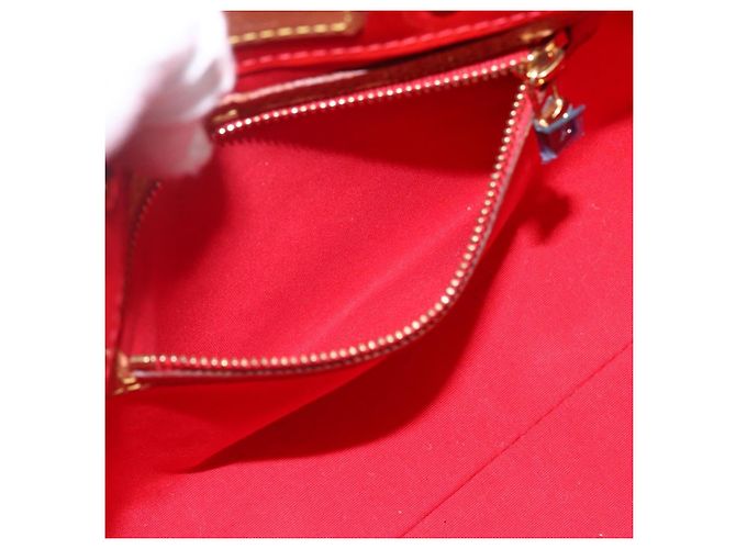 LOUIS VUITTON Monogram Vernis Reade PM Borsa a Mano Rossa M91088 LV Auth ka2020 Rosso - vista 19