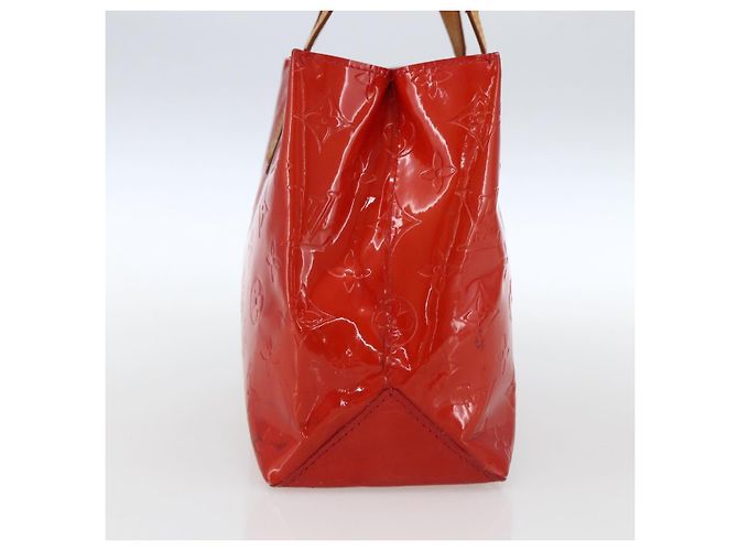 LOUIS VUITTON Monogram Vernis Reade PM Borsa a Mano Rossa M91088 LV Auth ka2020 Rosso - vista 4