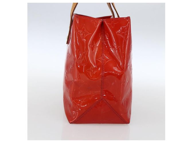 LOUIS VUITTON Monogram Vernis Reade PM Borsa a Mano Rossa M91088 LV Auth ka2020 Rosso - vista 5