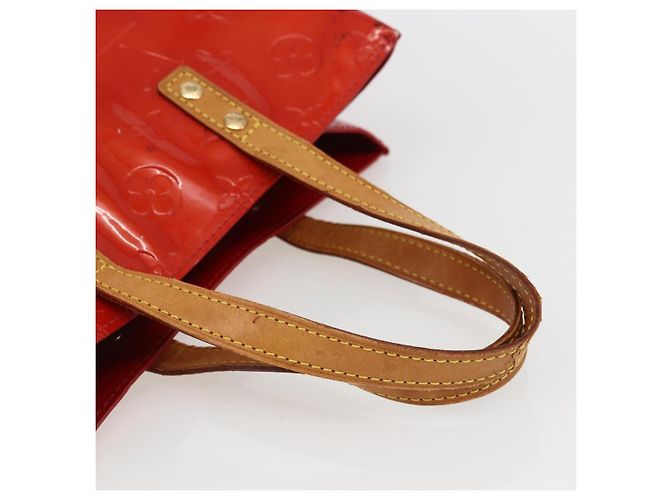 LOUIS VUITTON Monogram Vernis Reade PM Borsa a Mano Rossa M91088 LV Auth ka2020 Rosso - vista 7