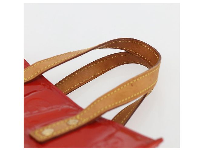 LOUIS VUITTON Monogram Vernis Reade PM Borsa a Mano Rossa M91088 LV Auth ka2020 Rosso - vista 8