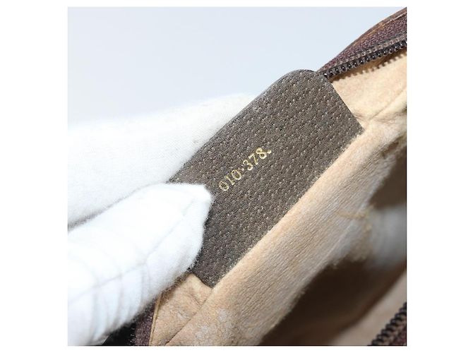 Borsa a Spalla Gucci GG Supreme Web Sherry Line PVC Beige 010 378 Auth 170391 - vista 21