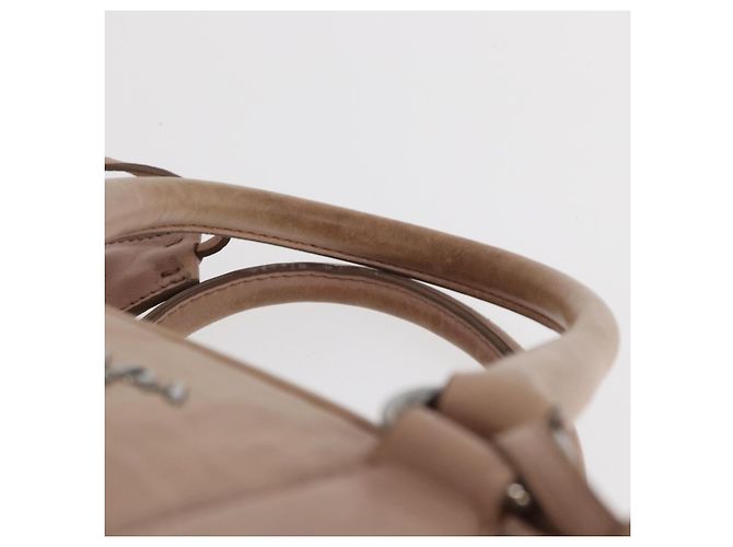 PRADA Borsa a Mano in Pelle 2 in 1 Rosa Argento Auth 170334 - vista 8