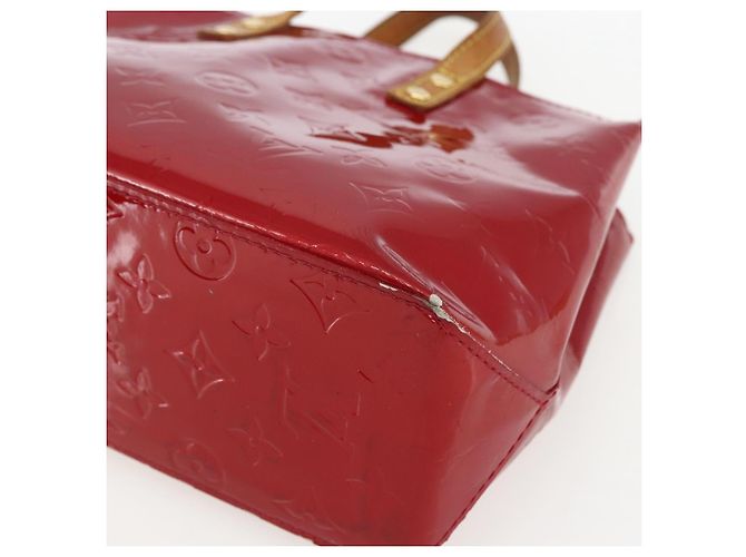 LOUIS VUITTON Borsa Reade PM Monogram Vernis Pomme D'amour M91990 LV Auth 169598 Rosso - vista 10