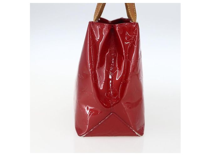 LOUIS VUITTON Borsa Reade PM Monogram Vernis Pomme D'amour M91990 LV Auth 169598 Rosso - vista 4