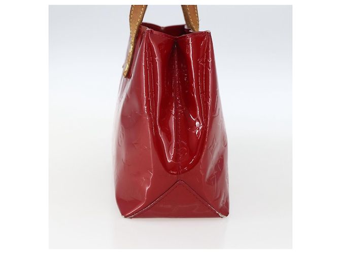 LOUIS VUITTON Borsa Reade PM Monogram Vernis Pomme D'amour M91990 LV Auth 169598 Rosso - vista 5