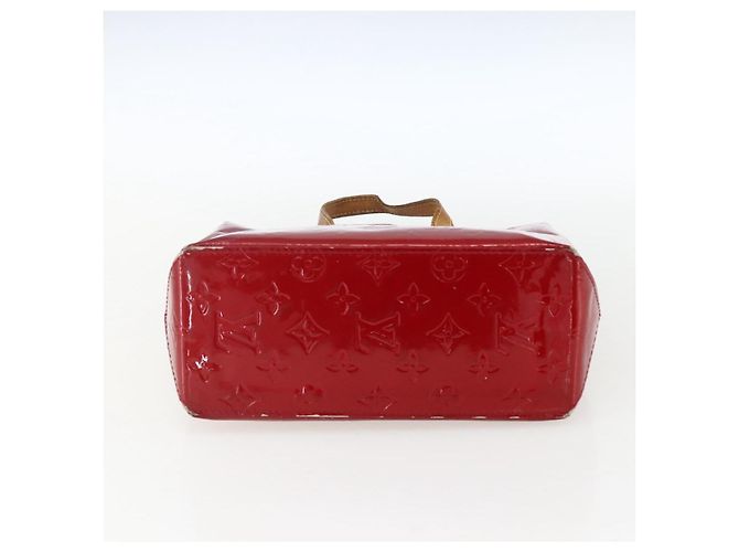 LOUIS VUITTON Borsa Reade PM Monogram Vernis Pomme D'amour M91990 LV Auth 169598 Rosso - vista 9