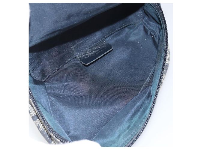 Pochette in Tela Trotter Christian Dior Blu Navy Oro Auth 170701 D'oro - vista 17