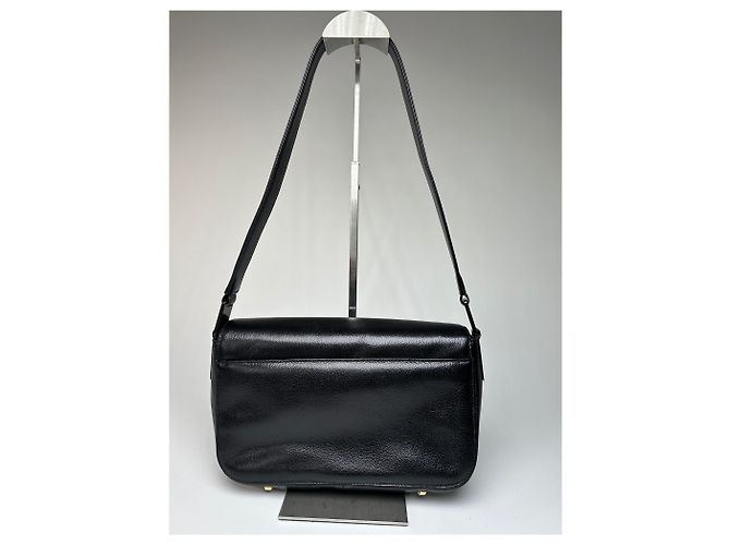 Vintage Givenchy Schultertasche aus Leder schwarz - Ansicht 11
