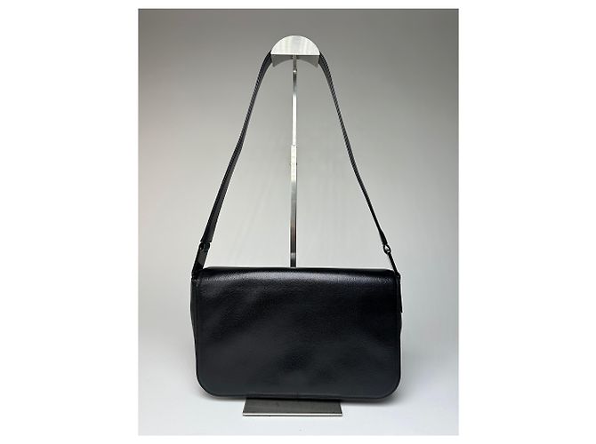Vintage Givenchy Schultertasche aus Leder schwarz - Ansicht 13