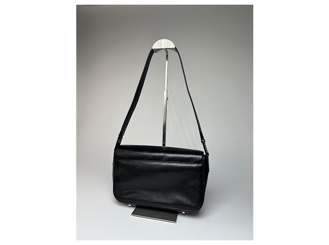 Vintage Givenchy Schultertasche aus Leder schwarz - Ansicht 4
