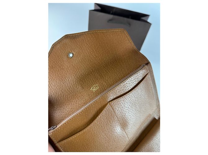 Clutch Vintage Gucci Horsebit Beige Marrone - vista 6