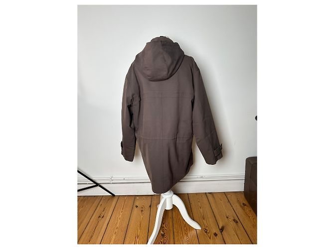 Parka Vintage Burberry Marrone L - vista 15