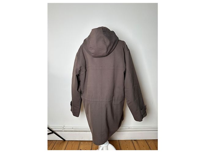 Parka Vintage Burberry Marrone L - vista 3