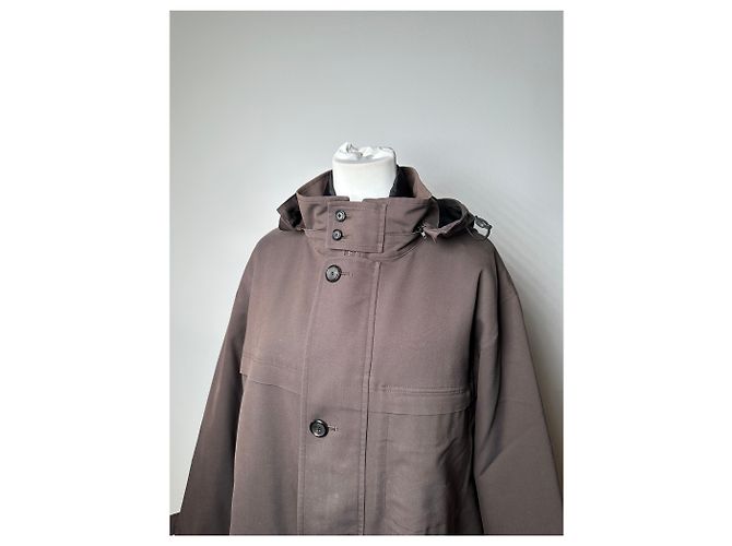 Parka Vintage Burberry Marrone L - vista 8