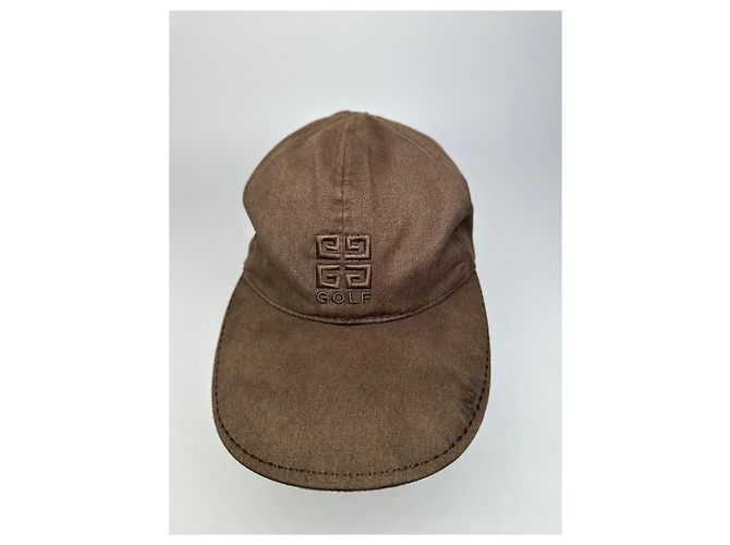 Cappellino SnapBack in Velluto Vintage Givenchy Marrone - vista 2