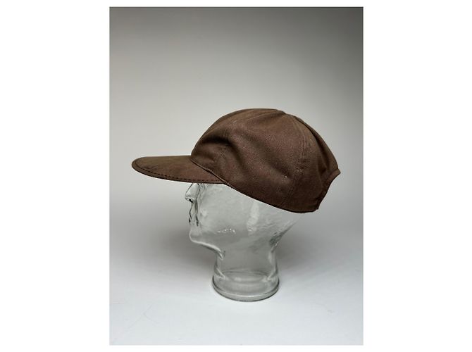 Cappellino SnapBack in Velluto Vintage Givenchy Marrone - vista 3