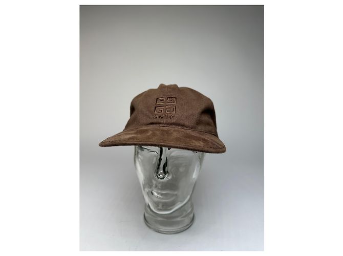 Cappellino SnapBack in Velluto Vintage Givenchy Marrone - vista 7