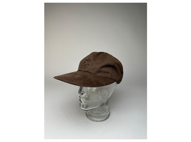 Cappellino SnapBack in Velluto Vintage Givenchy Marrone - vista 8