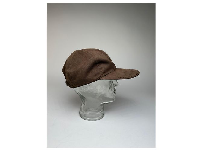 Cappellino SnapBack in Velluto Vintage Givenchy Marrone - vista 9