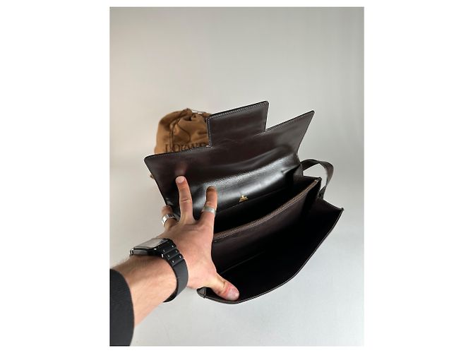 Vintage Loewe Madrid Lederhandtasche braun - Ansicht 3