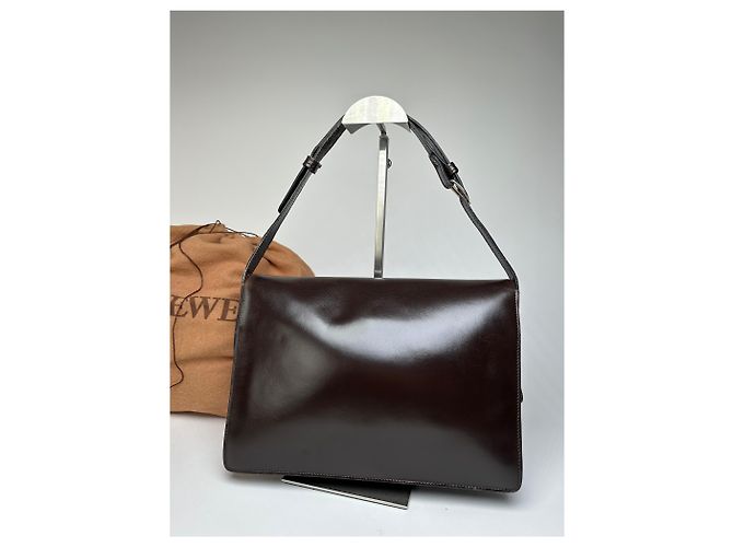 Vintage Loewe Madrid Lederhandtasche braun - Ansicht 8