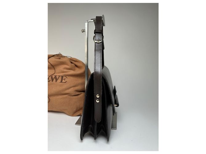 Vintage Loewe Madrid Lederhandtasche braun - Ansicht 9