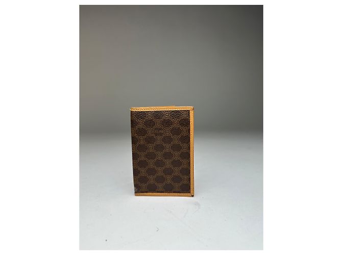 Céline Vintage Celine Paris Triomphe Monogram Card Holder Brown - view 2