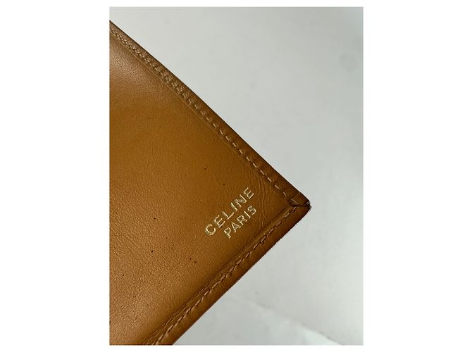 Céline Vintage Celine Paris Triomphe Monogram Card Holder Brown - view 7