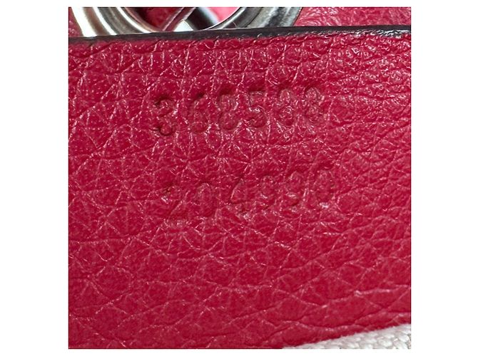 Zaino in pelle rosso Gucci - vista 13
