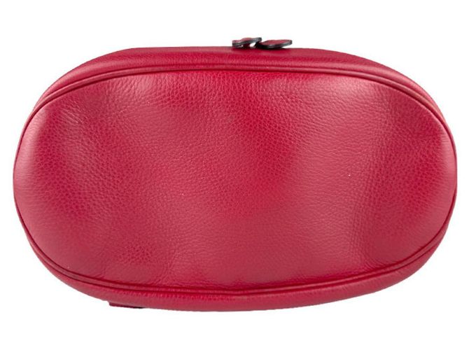 Zaino in pelle rosso Gucci - vista 4