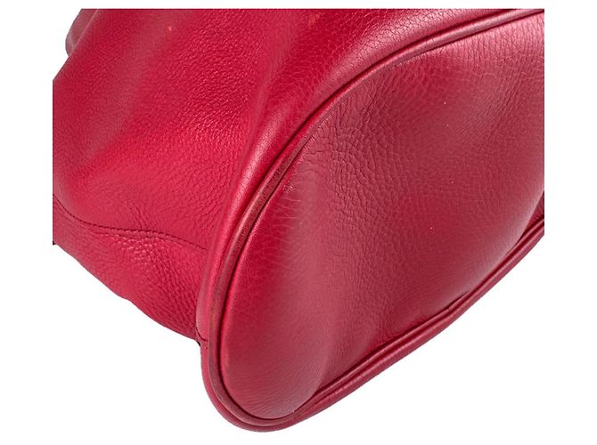 Zaino in pelle rosso Gucci - vista 9